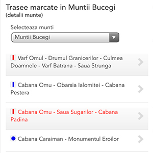 Trasee montane